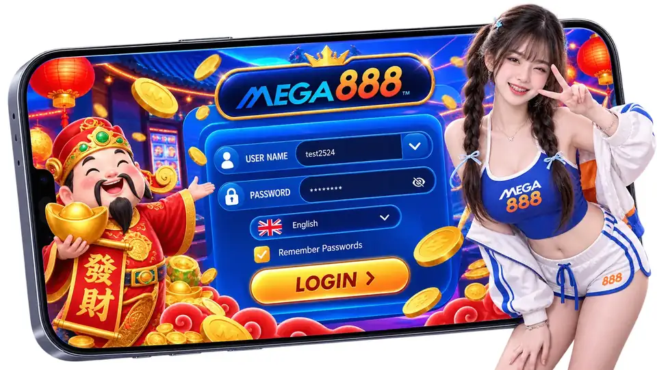 Aplikasi dan login MEGA888